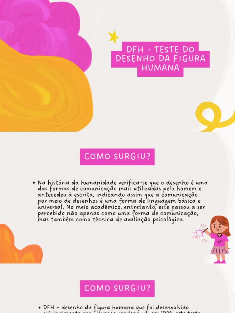 Teste do Desenho da Figura Humana DFH | PDF
