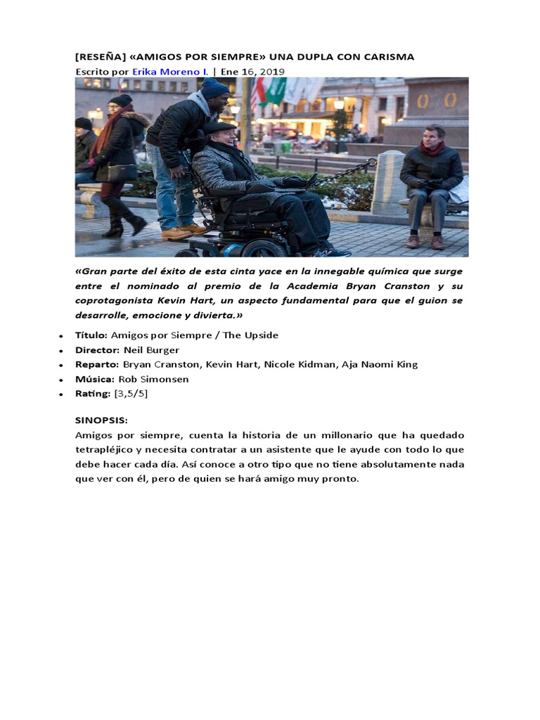 Reseña de "Amigos por Siempre" | PDF | Deportes y actividades al aire ...