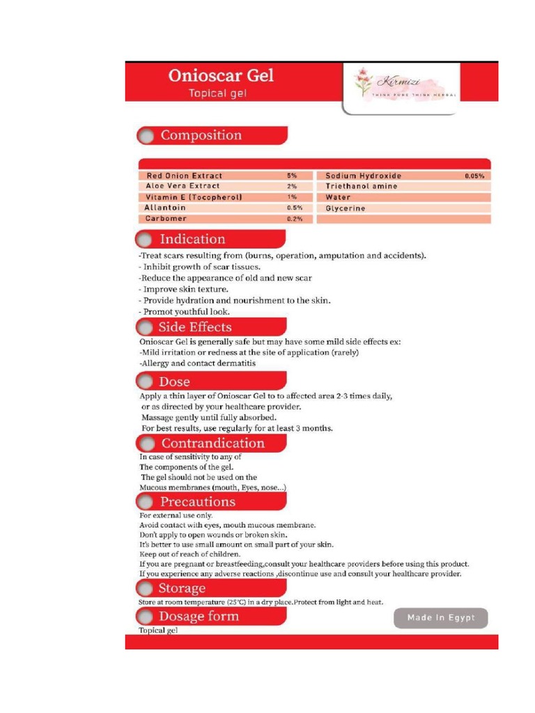 Onion Scar Gel, Dina Ammar PDF