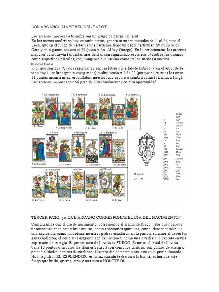 Los Arcanos Mayores Del Tarot | PDF
