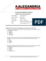 Format Soal & Rubrik Penilaian SMA (Mapel Sejarah Indonesia)