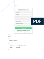 Registration Form