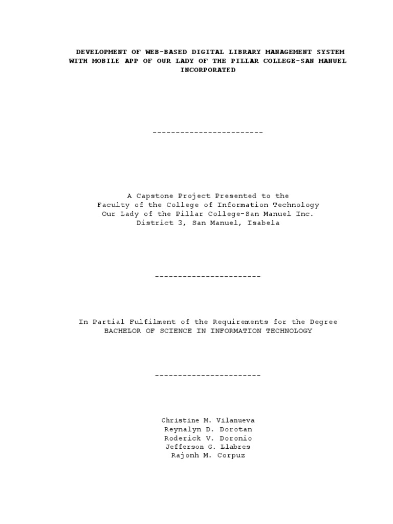 Web Based Digital Library Management System With Mobile App | PDF