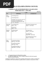Download Timetable CAPE May-June 2012 Draft 11 May by LadyMuffins SN64895155 doc pdf