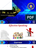 Effective Speaking