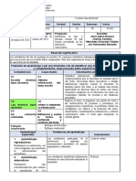 ESQUEMA DE LA SESIÓN DE APENDIZAJE (Ficha Lectiva)