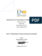 Formato 3 Formato para La Elaborar El Planteamiento Proyeccion Del Proceso Formativo