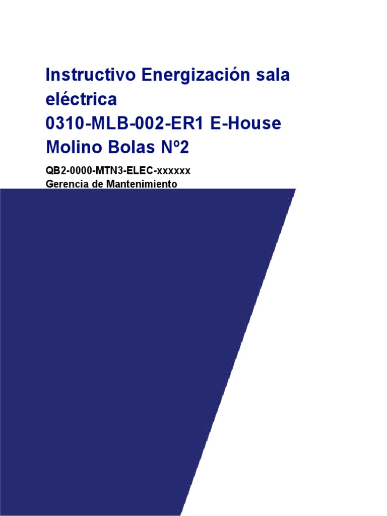 Instructivo Energización de 0310 MLB 002 ER1 | PDF