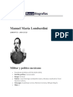 Manuel María Lombardini: Militar y Político Mexicano