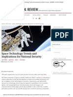 Space Technology Trends and Implications For National Security - KENNEDY SCHOOL REVIEW