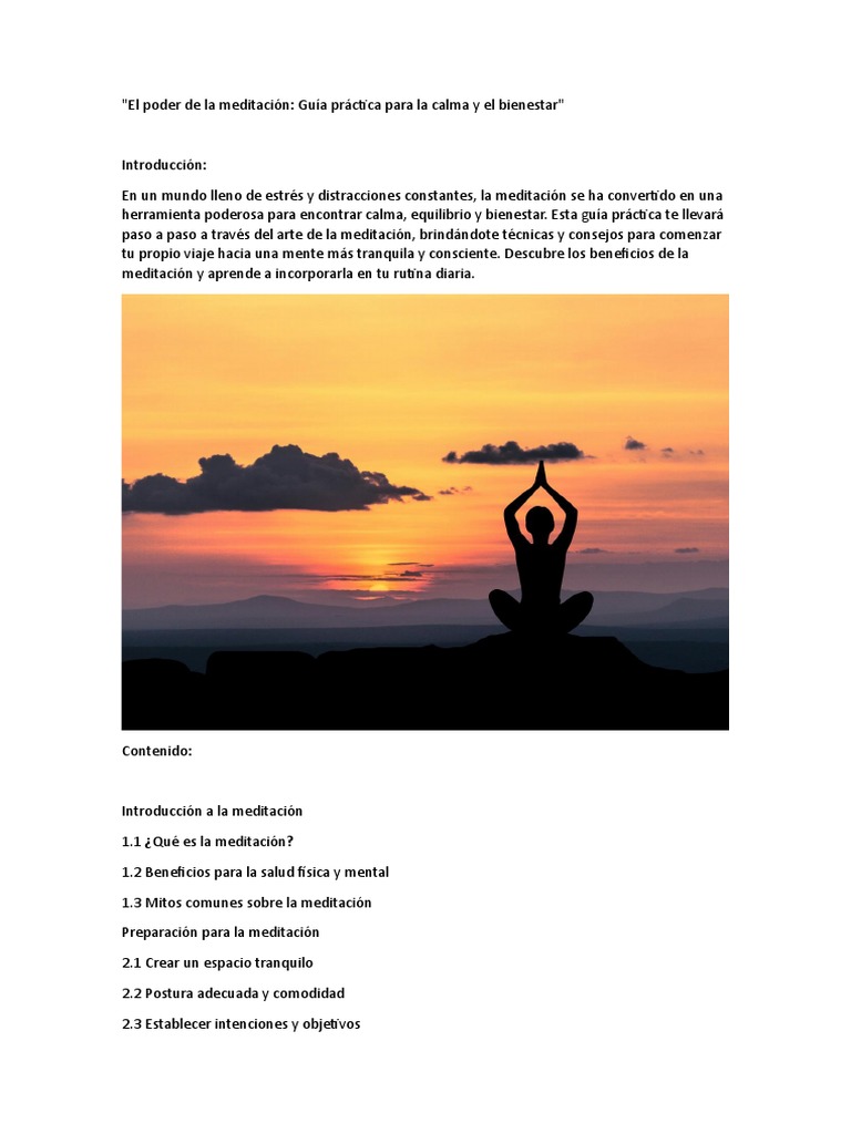 El Poder de La Meditación | PDF