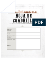 Hoja de Cuadrilla