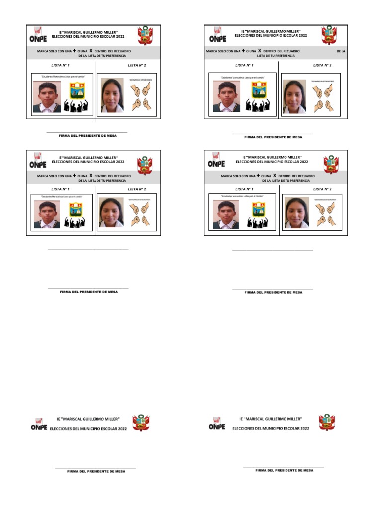 Diseño de Cédulas | PDF