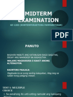 MIDTERM EXAM - Kontemp - Panitikan