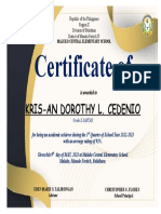 Cert Ofhonor