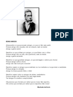 Poema 'Bons Amigos' Machado de Assis' 