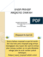 SLIDE PERTEMUAN 10 FHI (Prinsip-Prinsip Maqasyid As-Syariah)