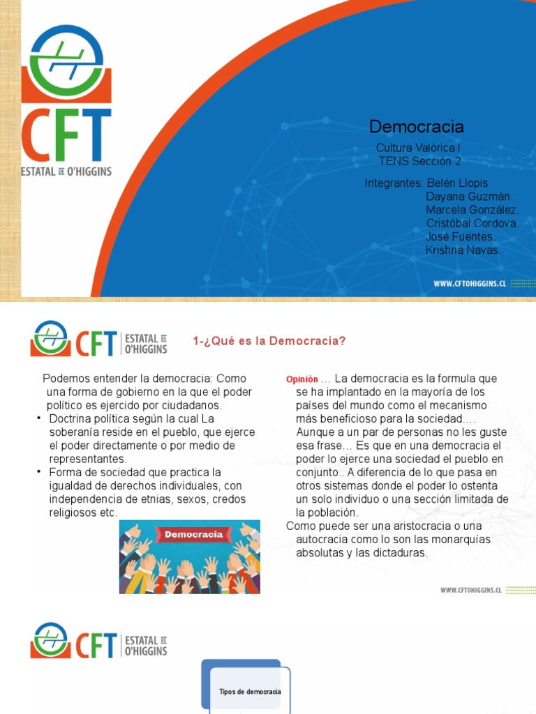 Tipos y valores de la democracia | PDF | Democracia | Ideologías políticas