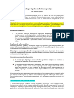 La Lucha Por El Poder - La PolÃ - Tica de Prestigio