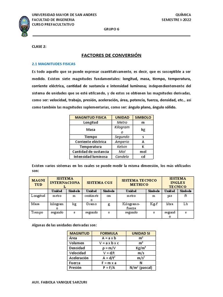 Tablas de Conversión de Unidades | PDF | Cantidad | Metrología