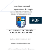 Antecedes y Teorías de La Corrupción