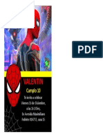 Invitaciones de Spiderman para Editar Powerpoint 9