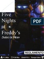 Reglamento Oficial Del Juego de Mesa de Five Night at Freddy S