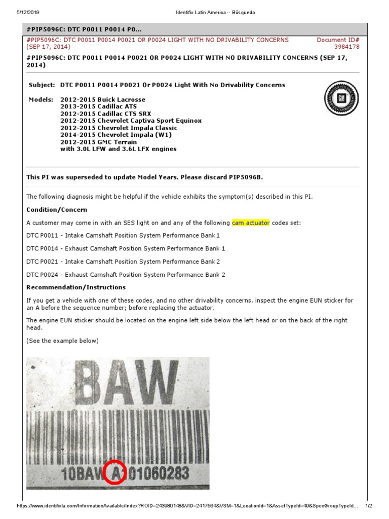 Captiva TSBs PDF General Motors Car