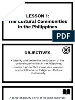 The Cultural Communities in The Philippines