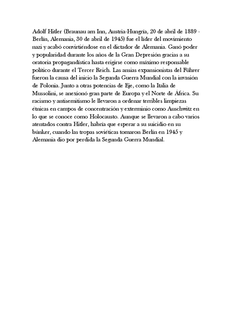 Adolf | PDF