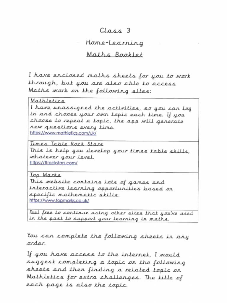 1295 Class 3 Maths 1 | PDF