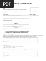 Annual Return Form 28 Guidelines | PDF | Corporations | Companies