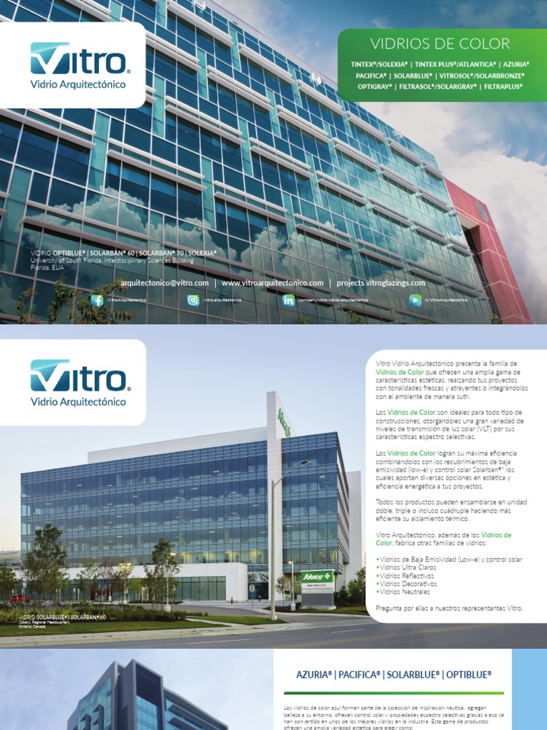 Vidrios de Color - Vitro Arquitectonico | PDF