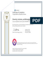 CertificateOfCompletion_Diversity Inclusion and Belonging