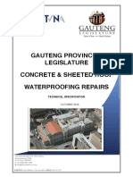 GPL Roof Repairs Technical Specification Waterproofing