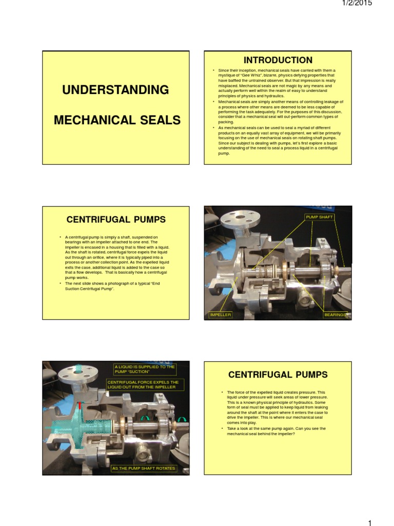 Understanding Mechanical Seals | PDF | Pump | Leak