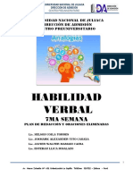 Semana Habilidad Verbal - Desarrollado