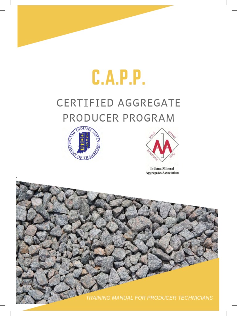 CAPP Training Manual for Aggregate Technicians | PDF | Construction ...