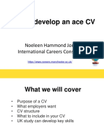How To Develop An Ace CV-Noleen - 15 May 4pm