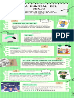 Infografía de Proceso Recortes de Papel Notas Verde