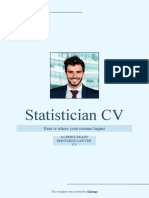 Statistician CV by Slidesgo