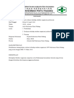 Kriteria 233 Ep 1 Notulen Bukti Evaluasi Terhadap Struktur Organisasi Puskesmasdocx
