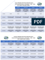 Horario Normal 2021 - 2022