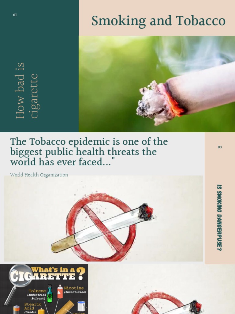 Smoking and Tobacco | PDF | Smoking | Cigarette