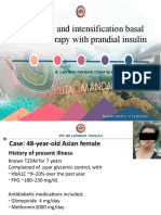 Long Case - Initiation - Titration and Intensification Basal Insulin Therapy - Prandial Insulin