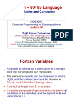 Fortran Vars&Constants