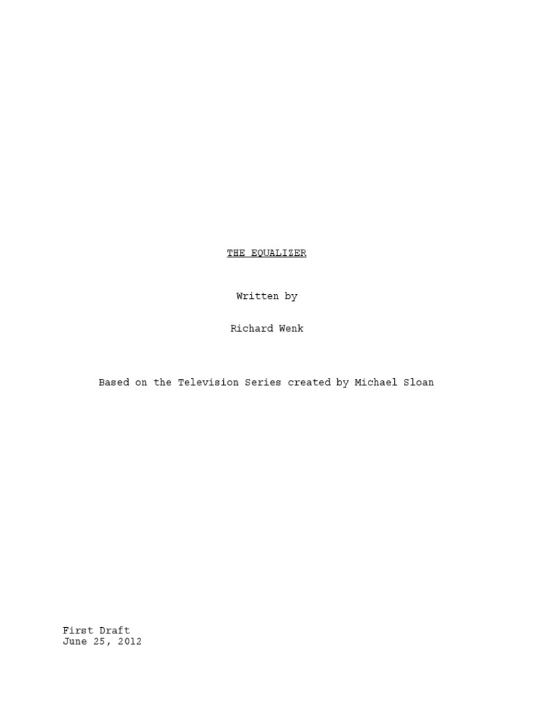 The Equalizer Pdf