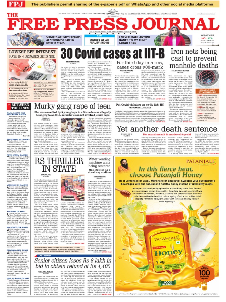FPJ International Epaper-04!06!2022 | PDF | Mumbai