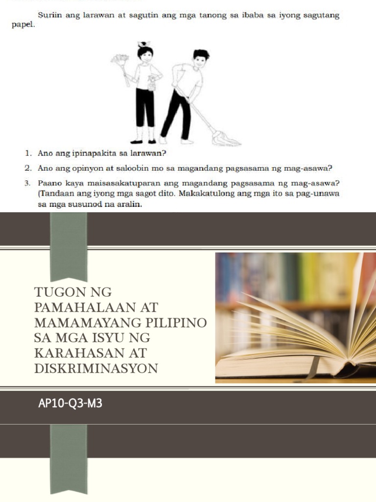 AP10-Q3-W3 - Tugon NG Pamahalaan at Mamamayang Pilipino Sa Mga | PDF