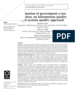 Evaluation of Government E-Tax Websites: An Information Quality and System Quality Approach